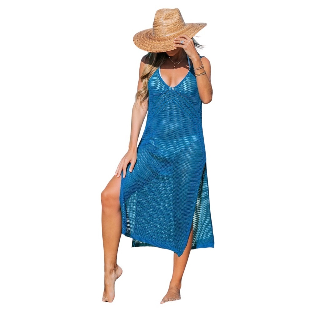 CUPSHE Stacey Crotchet Mid Length Cover Up L NWT